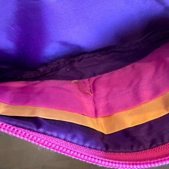 Travelon Safe ID Daisy Double Zip Clutch Wallet In Navy Travel Lightweight VGUC - Picture 7 of 12